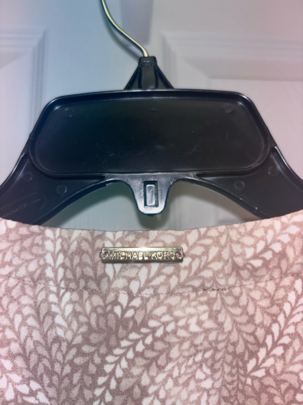 Michael Kors Beige Floral Print Tie Sleeve Blouse Size M - Picture 7 of 8